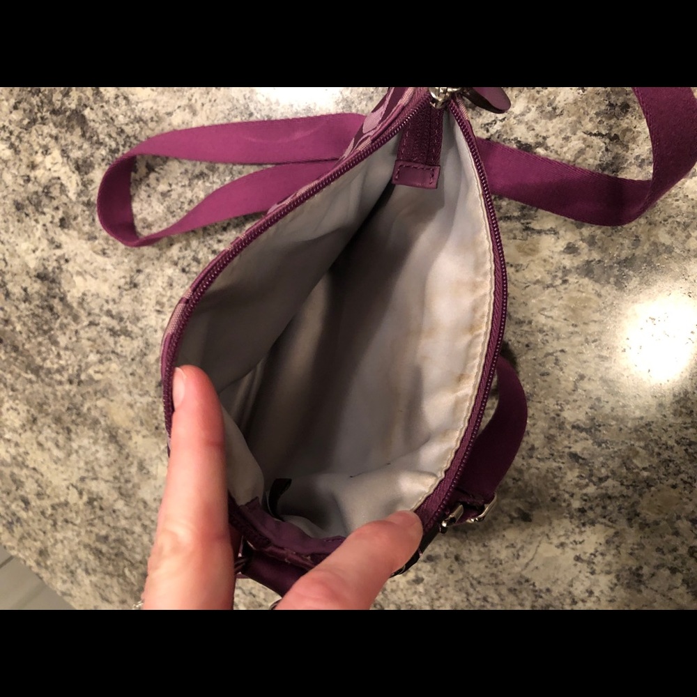 Purple Coach Crossbody Purse - Picture 4 of 5